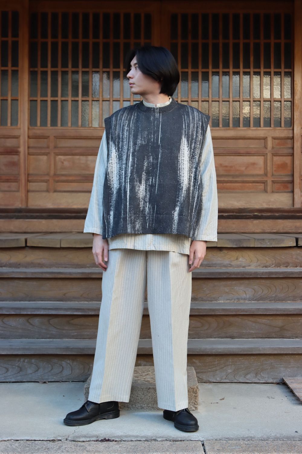 YOKE Printed Cotton Crewneck Vest サイズ3 www.krzysztofbialy.com