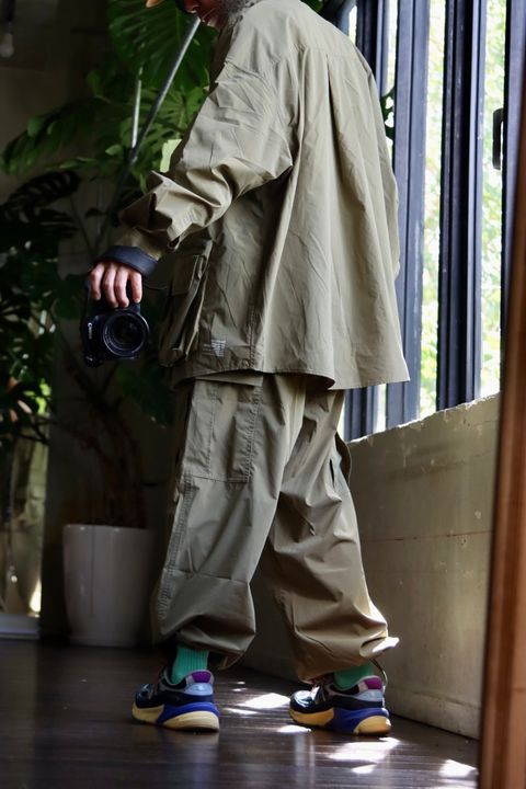 FreshService 23AW DRY TYPEWRITER TACTICAL POCKET L/S SHIRT"KHAKI"スタイル