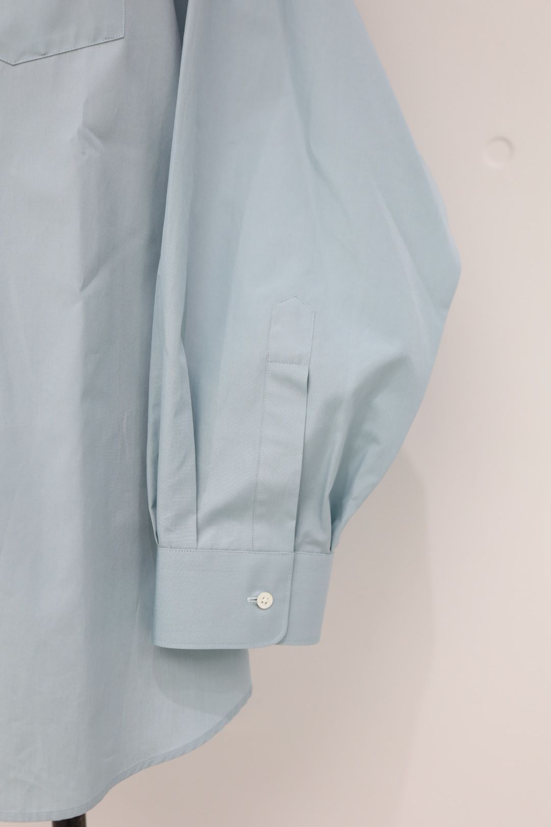 グラフペーパー 26SS ALUMO for GP L/S Oversized Band Collar Shirt(GM261-50223) SMOKE BLUE☆1月31日(土)発売！