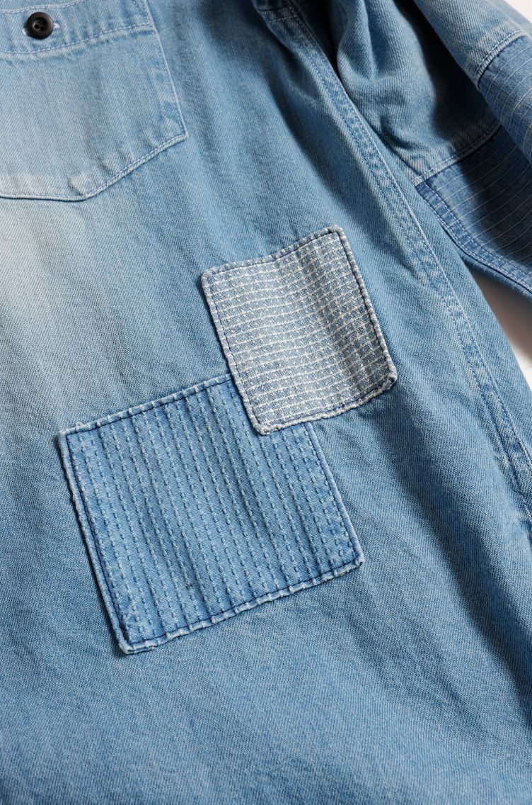 ファンダメンタル デニムシャツ <WOMENS FIT> DENIM SHIRT 3YR WASH(FA25/SH11WU)INDIGO