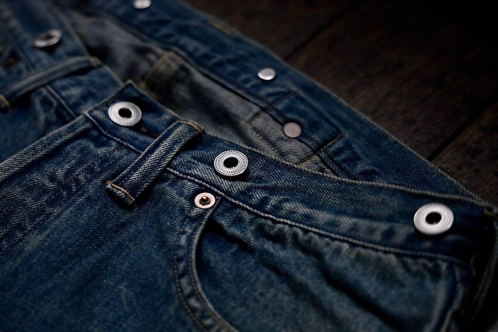 No.2 Washed Denim Pants(AP-4008)INDIGO
