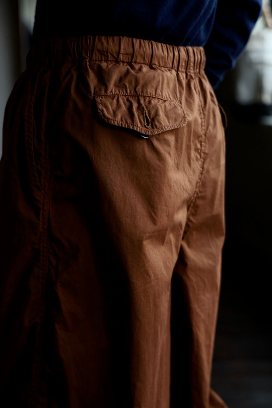 グラフペーパー  25SS Garment Dyed Typewriter Parachute Pants(GM251-40090C)BROWN☆3月8日(土)発売！