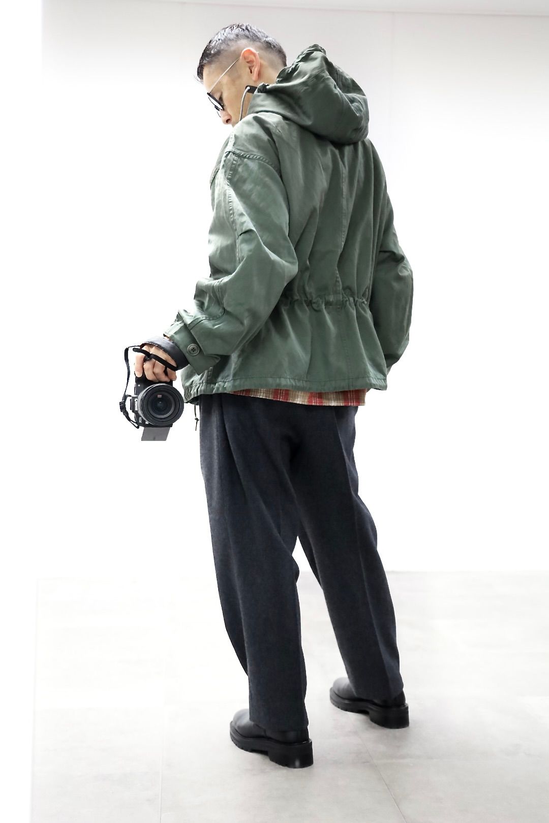 A.PRESSE 2026 STYLE1 Vintage Silk Hoodie Jacket スタイル