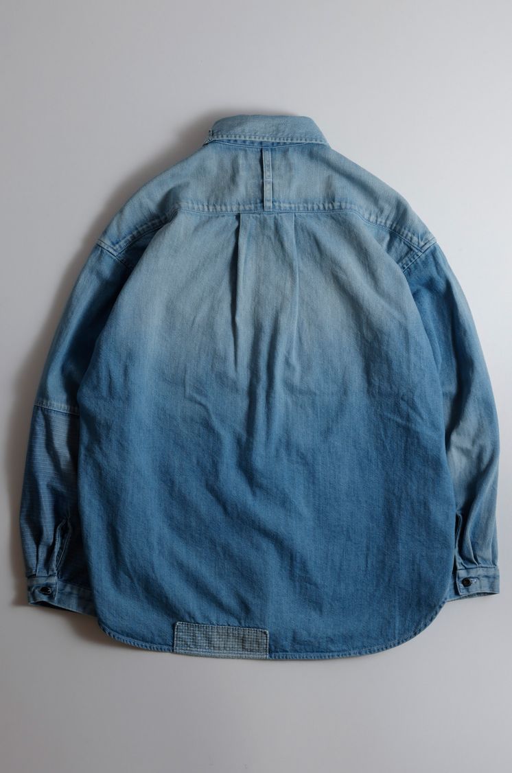 ファンダメンタル デニムシャツ <WOMENS FIT> DENIM SHIRT 3YR WASH(FA25/SH11WU)INDIGO