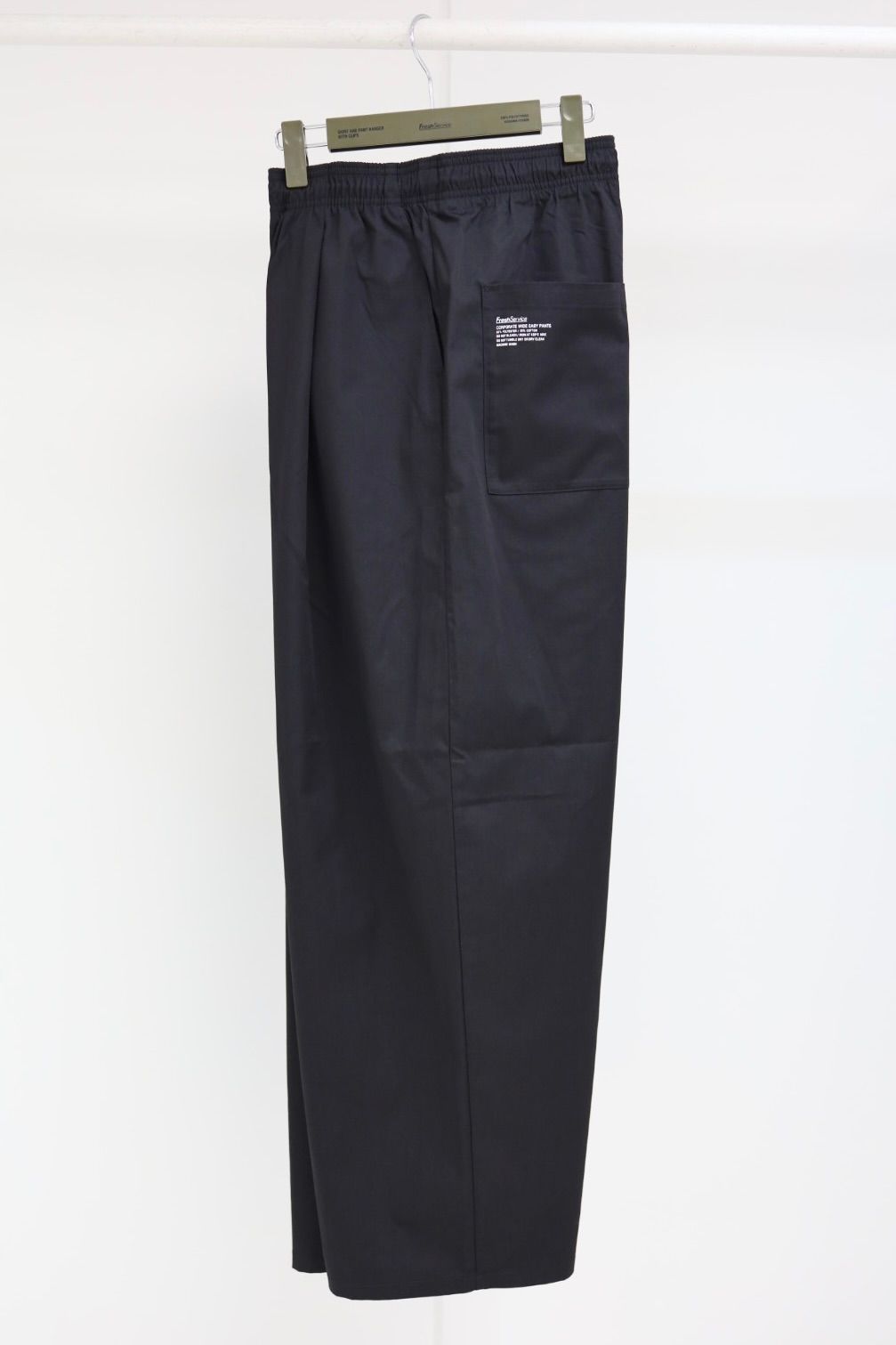 フレッシュサービス 26SS CORPORATE WIDE EASY PANTS(FSC262-40014B)BLACK☆5月30日(土)発売！