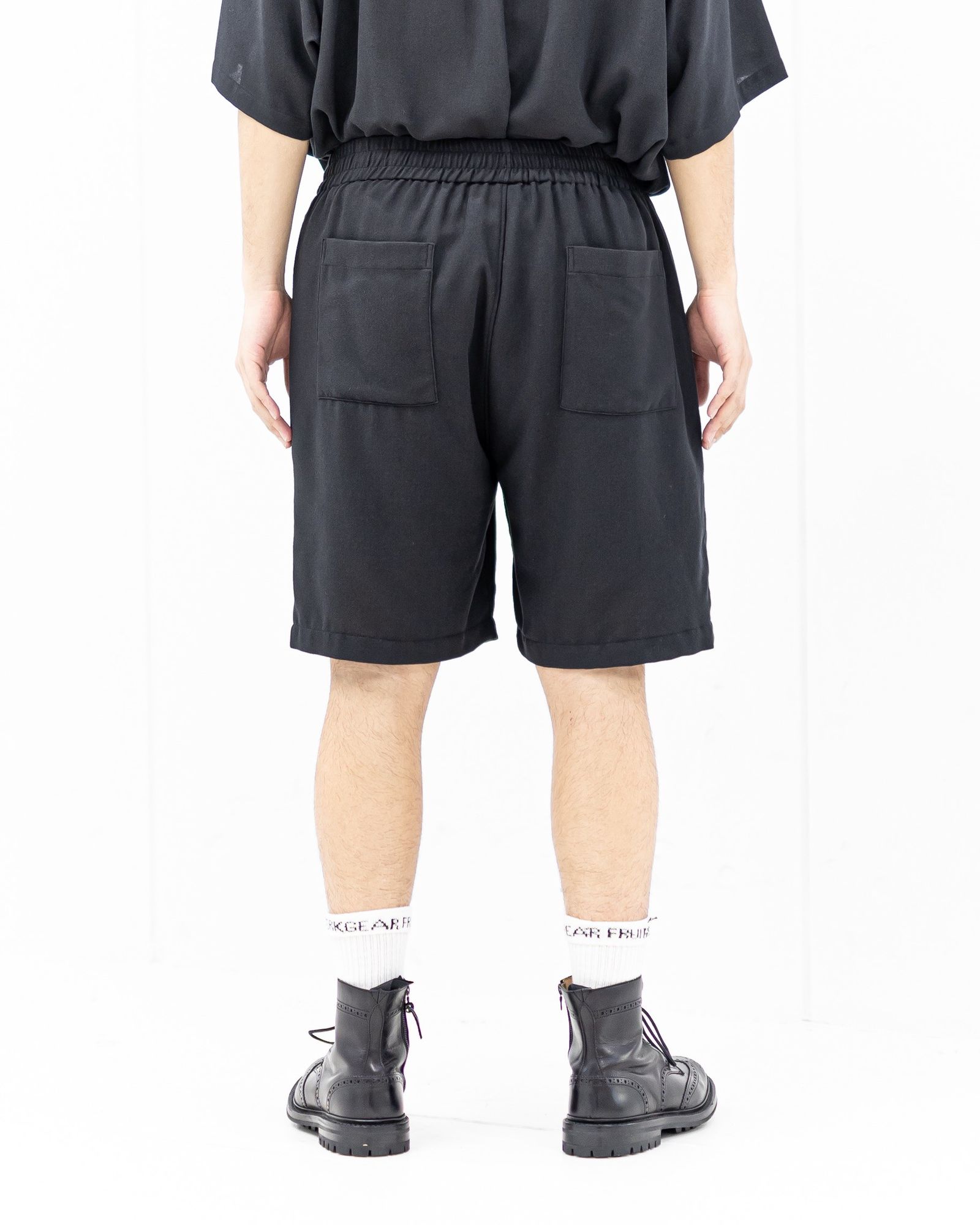 Graphpaper Viscose Viyella S/S Sleeping Shirt (CHARCOAL)新作発売！