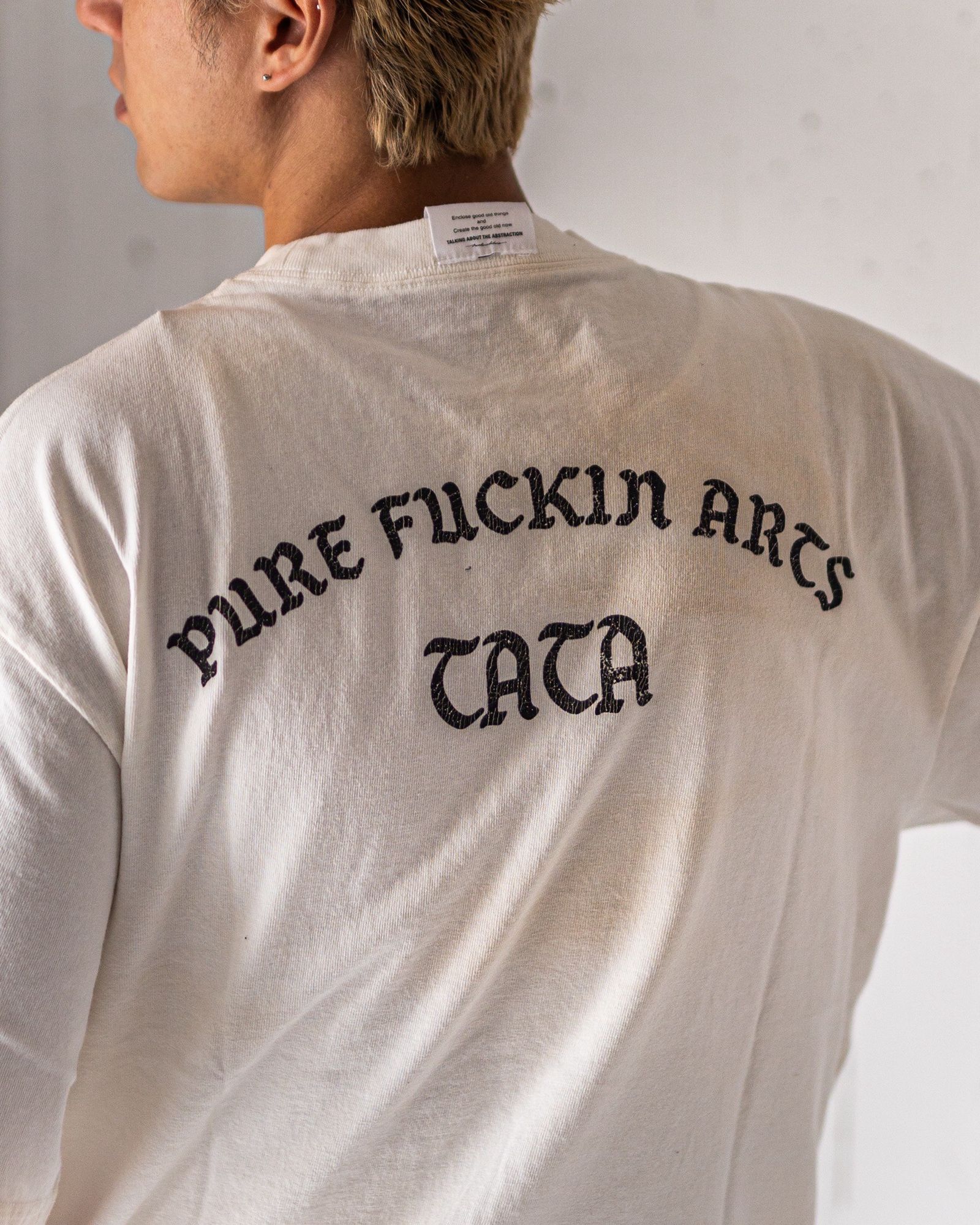 トーキングアバウト ジ アブストラクション 25AW USED PROCESSING TEE(2526AW-T-001F)WHITE☆新作発売！