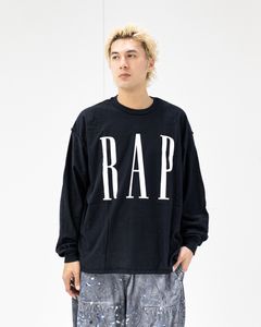イズネスミュージック 26SS RAP LONG SLEEVE T-SHIRTS(ISNESS MUSIC×DJ SHOTA)(IMP7_16_RAPL/ST01)BLACK☆新作発売！