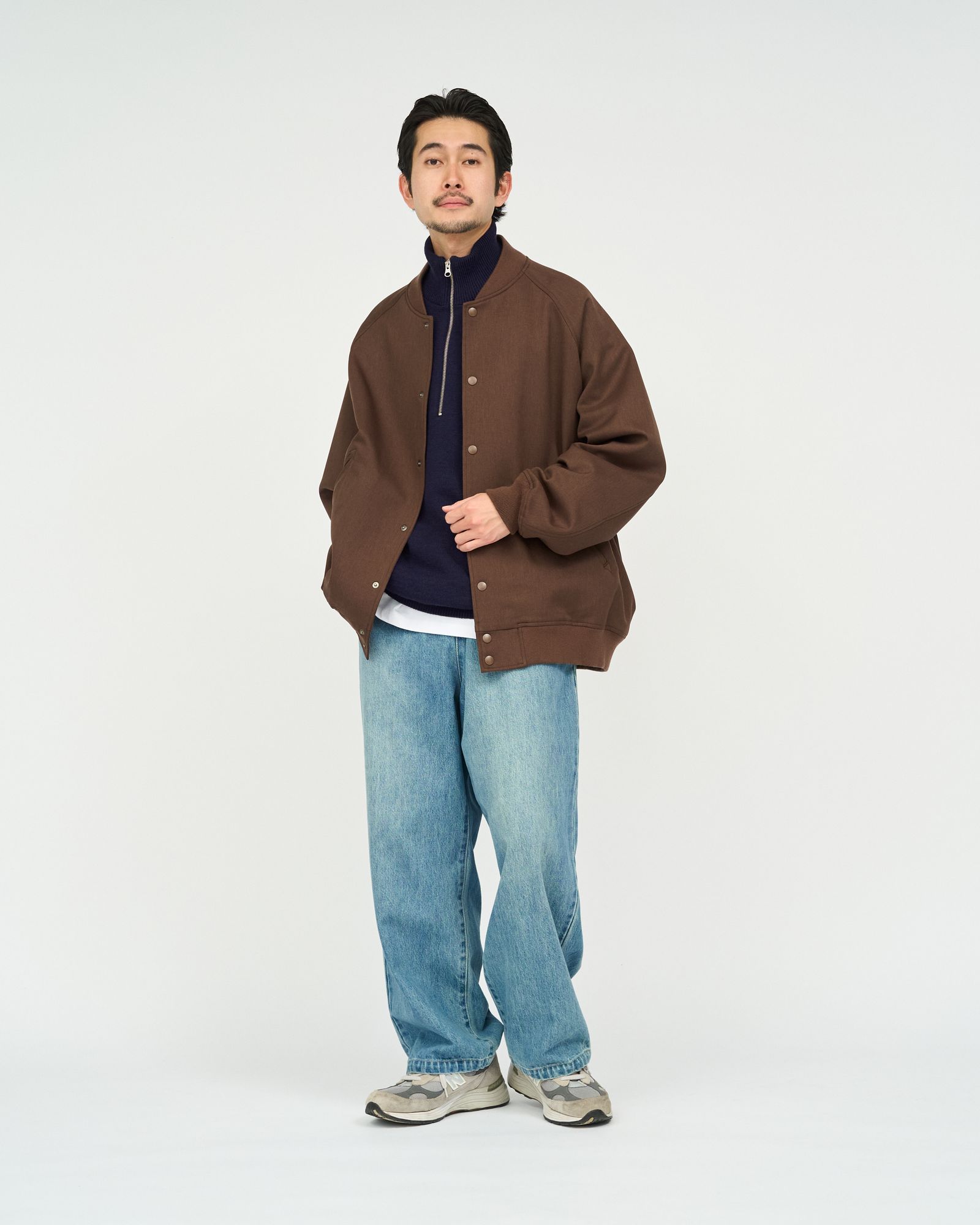 フレッシュサービス 26AW  DOWN FABRIC VARSITY JACKET(FSC263-30050)BROWN☆10月24日(土)新作発売！