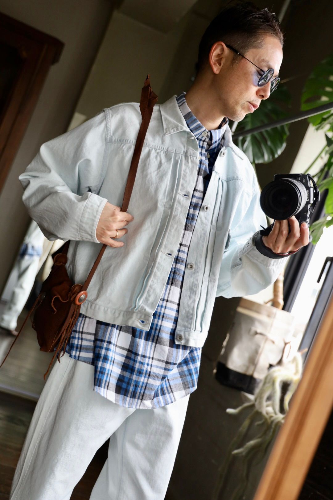 ファウンダ 25SS DENIM TRACKER JACKET(015D251007)FADE