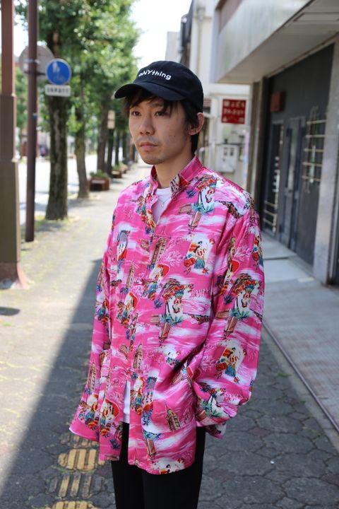 doublet ALOHA KUNG FU SHIRT"PINK"Style.2020.8.25.