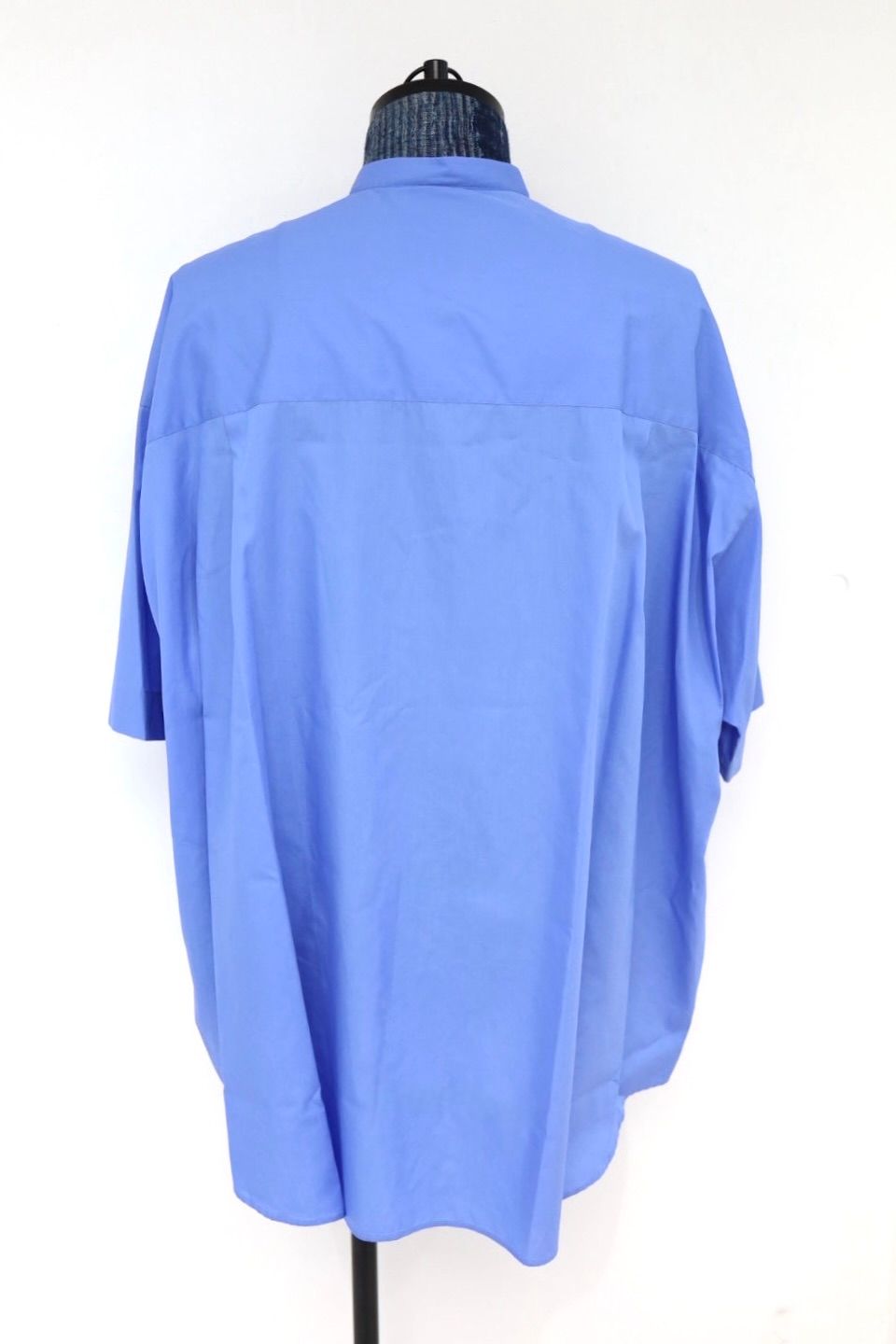 グラフペーパー26SS シャツ Broad S/S Oversized Band Collar Shirt(GM261-50004)BLUE☆4月11日(土)発売！