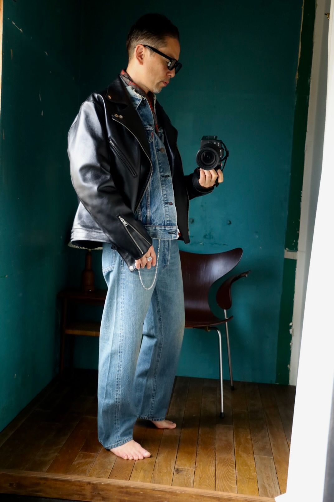 アプレッセ 2025 STYLE2 No.2 Washed Denim Pants(AP-4008)INDIGO