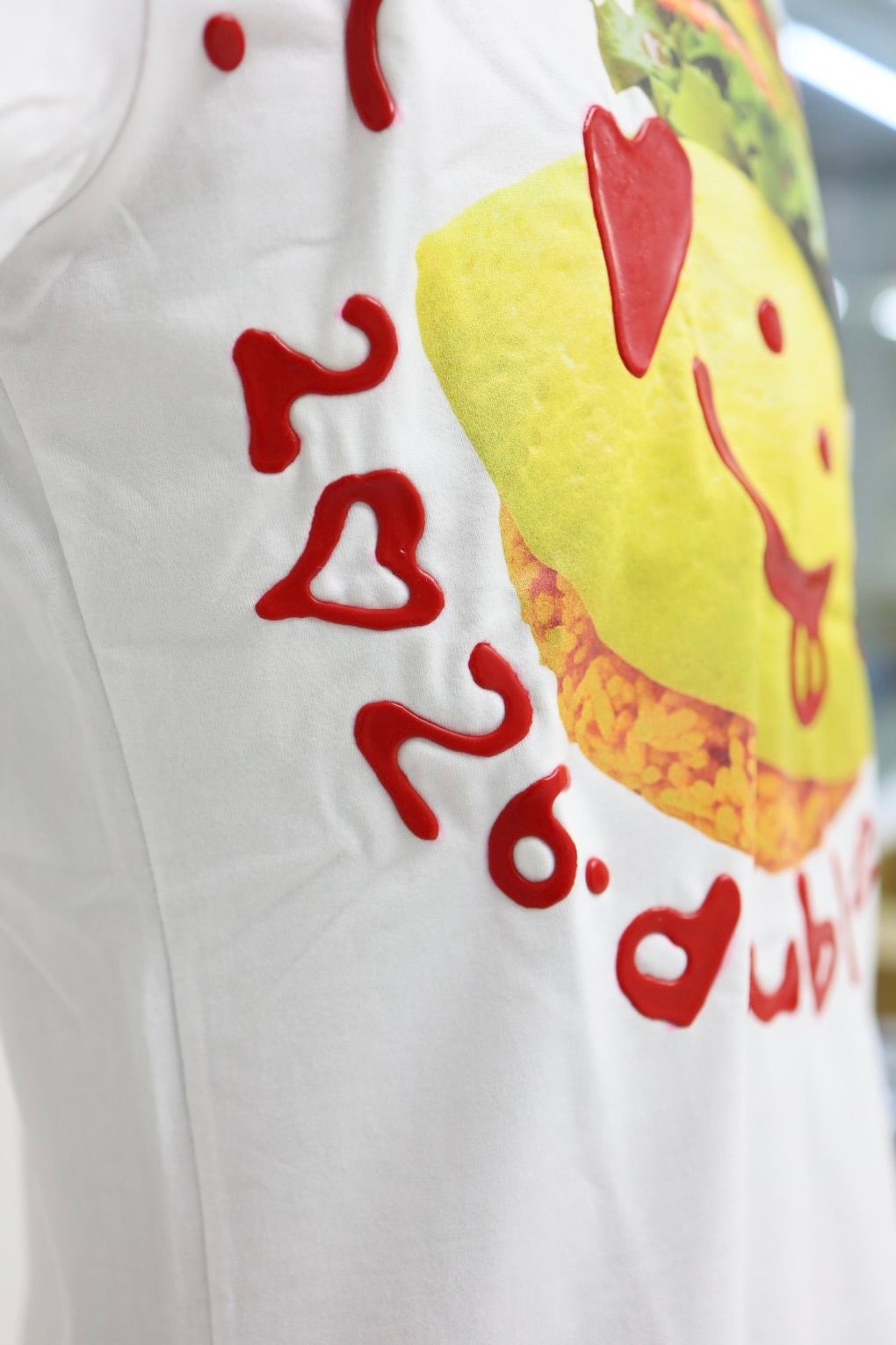 doublet ダブレット26SS KETCHUP MESSAGE OMURICE T-SHIRT (26SS30CS426) WHITE ★1月17日(土)11:00発売！