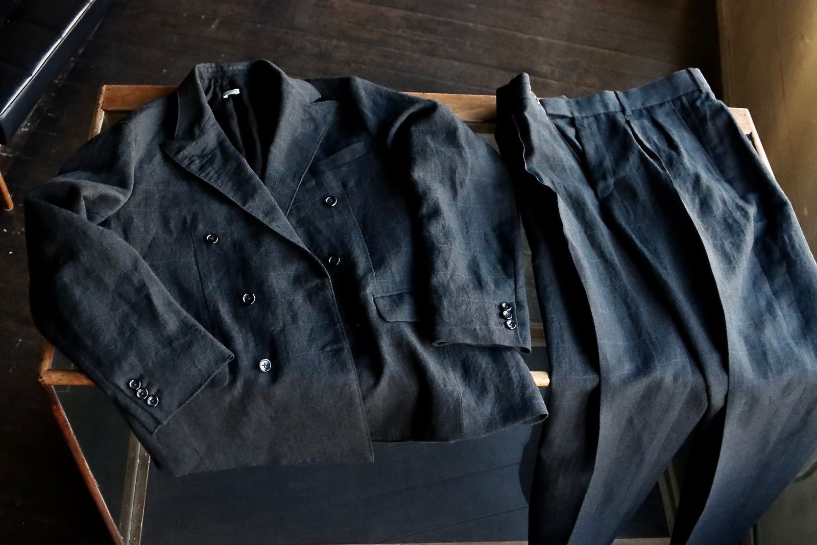 アプレッセ23SSジャケット Double Breasted Jacket(23SAP-01-11M)CHARCOAL