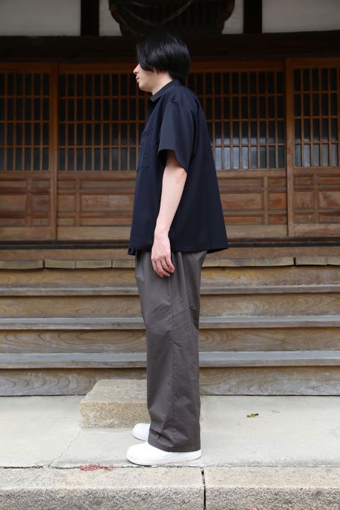 Graphpaper Selvage Wool S/S Oversized Box Shirt(GM212-50260) style.2021.6.20.
