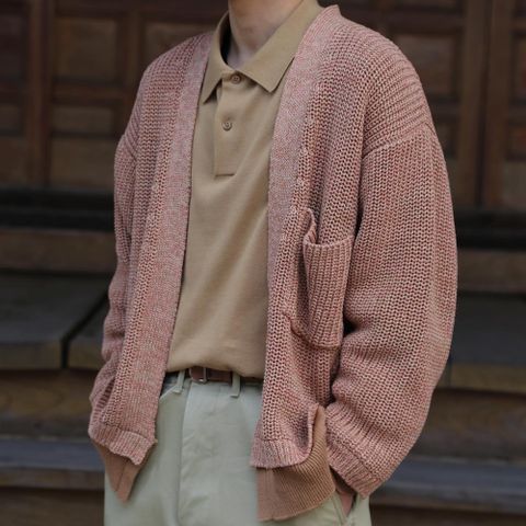 YOKE 5G CONNECTING RIB CARDIGAN(YK21SS0223S) style. 2021.03.24.