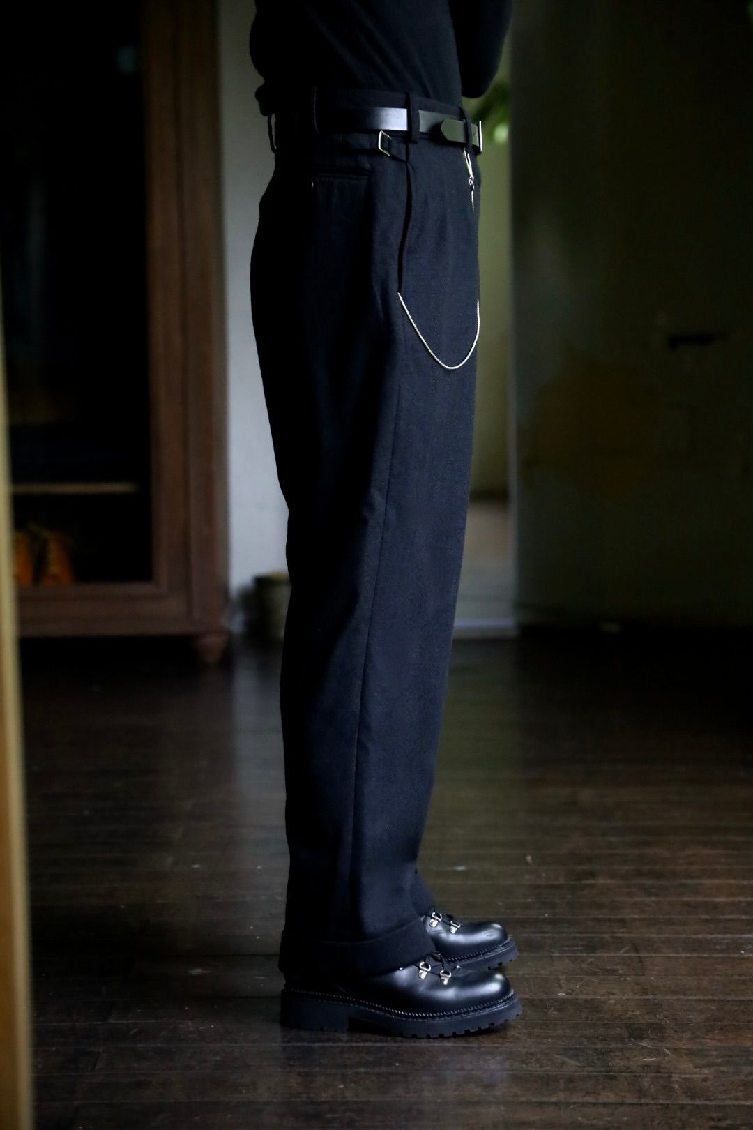 アプレッセ Tweed Trousers(24AAP-04-07H)BLACK