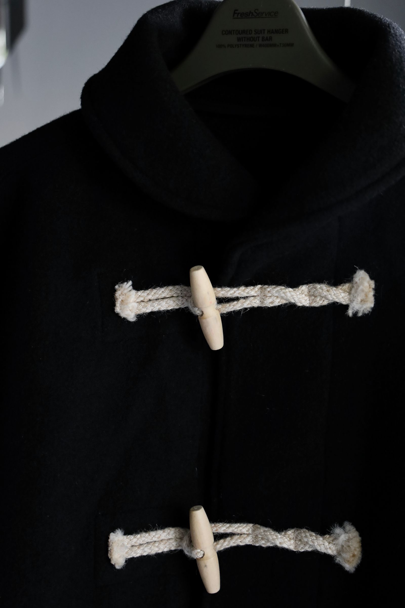 フレッシュサービス24AW MELTON DUFFLE COAT (FSC244-10034)BLACK☆11月23日(土)発売！