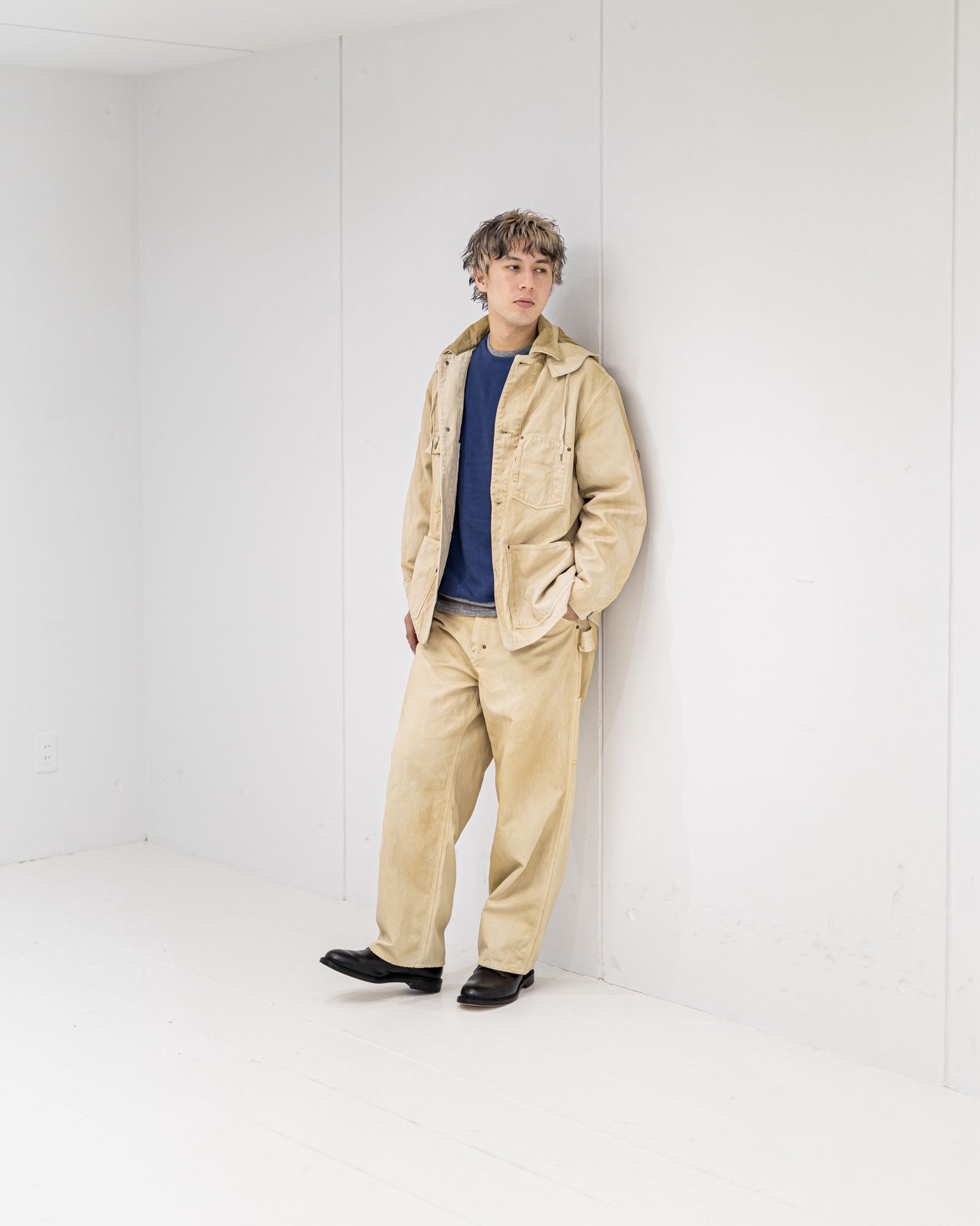 A.PRESSE 新作 Vintage Silk Hemp Coverall Jacket1月24日(土)新作発売！