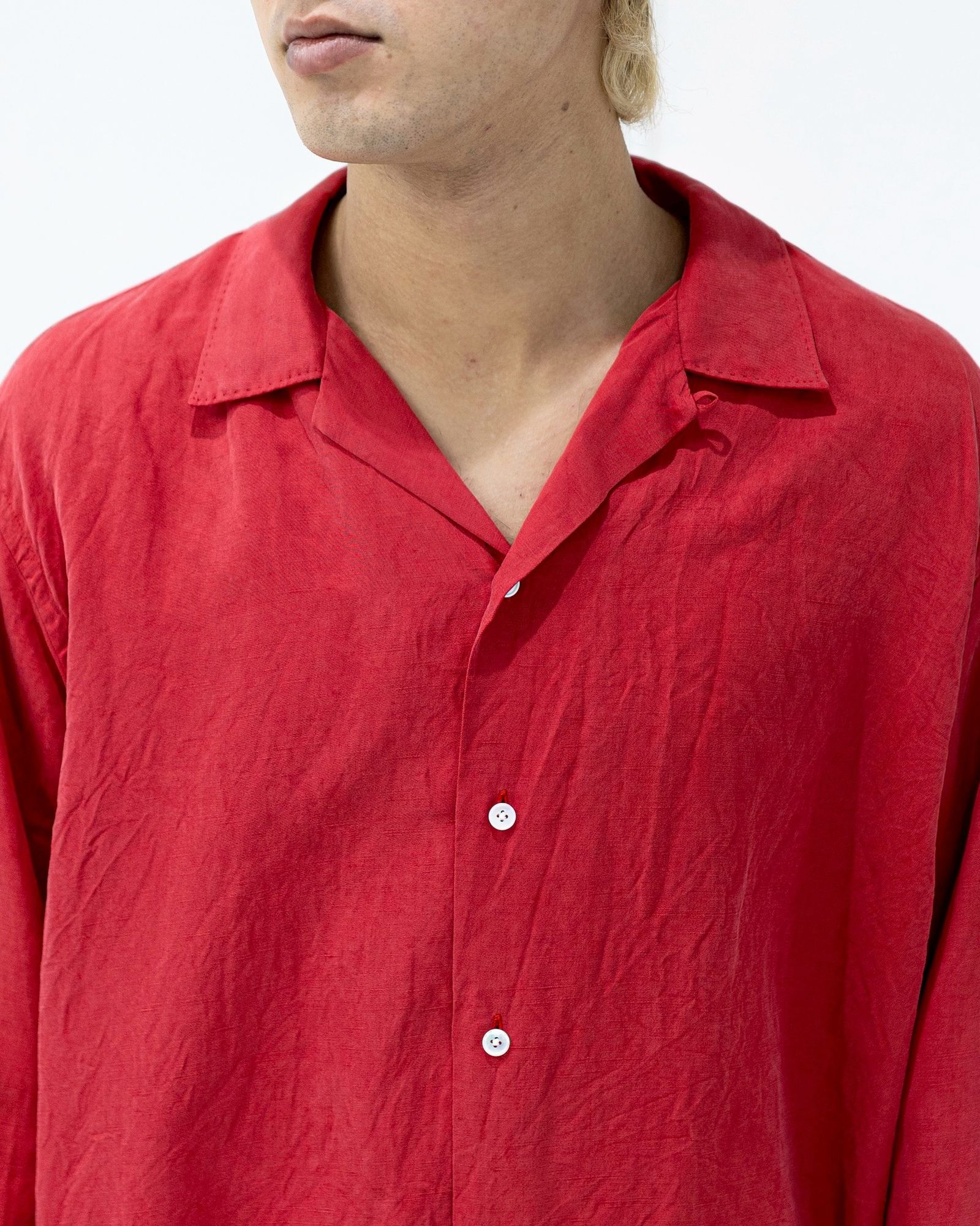 A.PRESSE Vintage Silk Linen Open Collar Shirts   4月11日(土)新作発売！