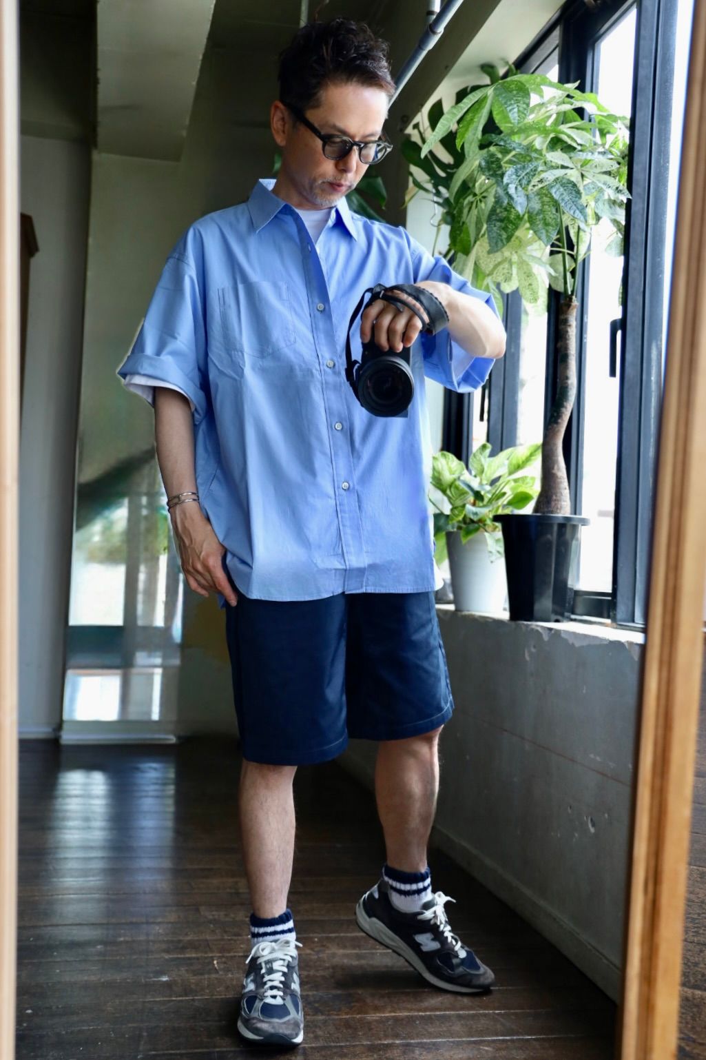 フレッシュサービス CORPORATE EASY SHORTS(NAVY)