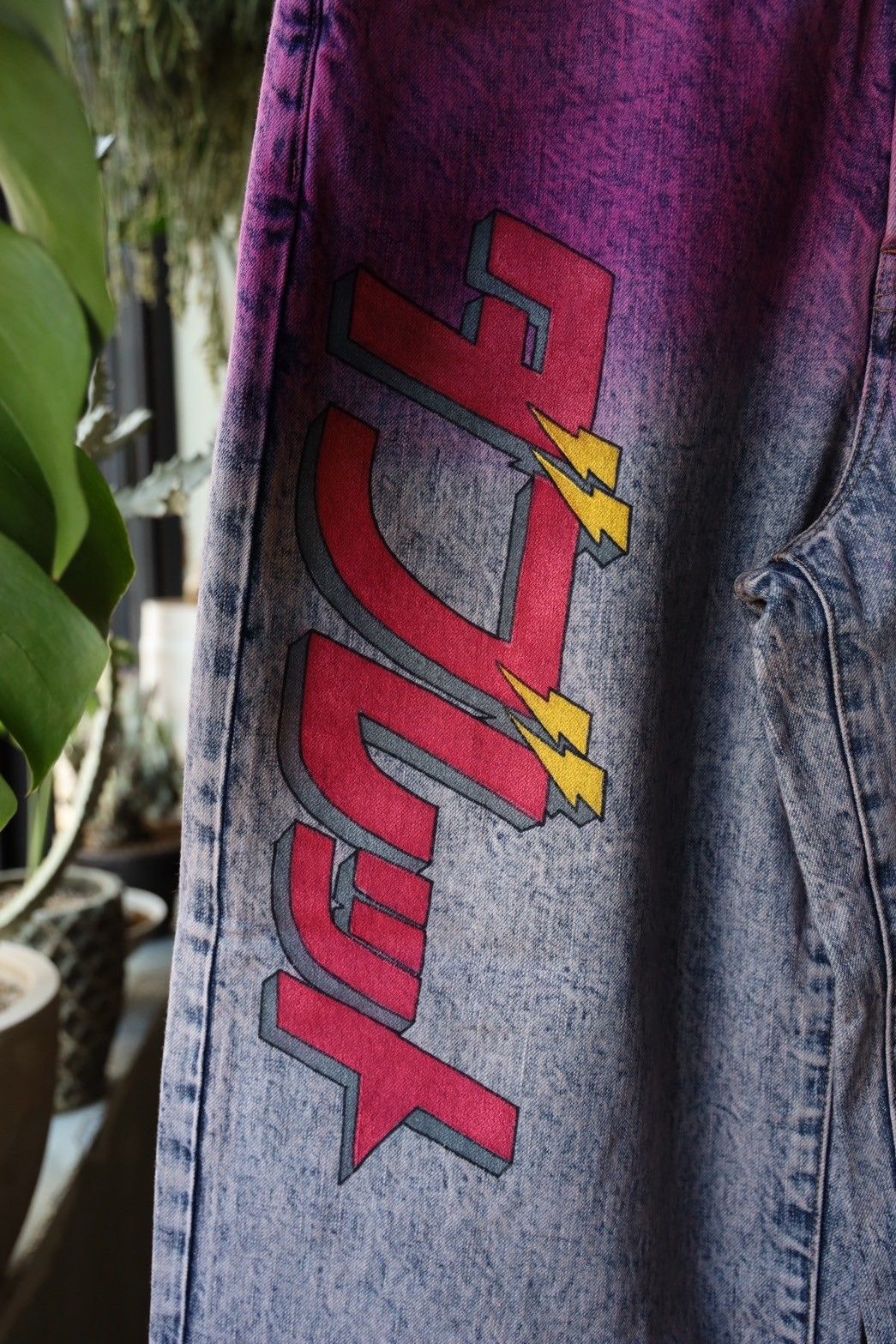 doublet - doublet 25SS ANIME HAND-PAINTING DENIM PANTS