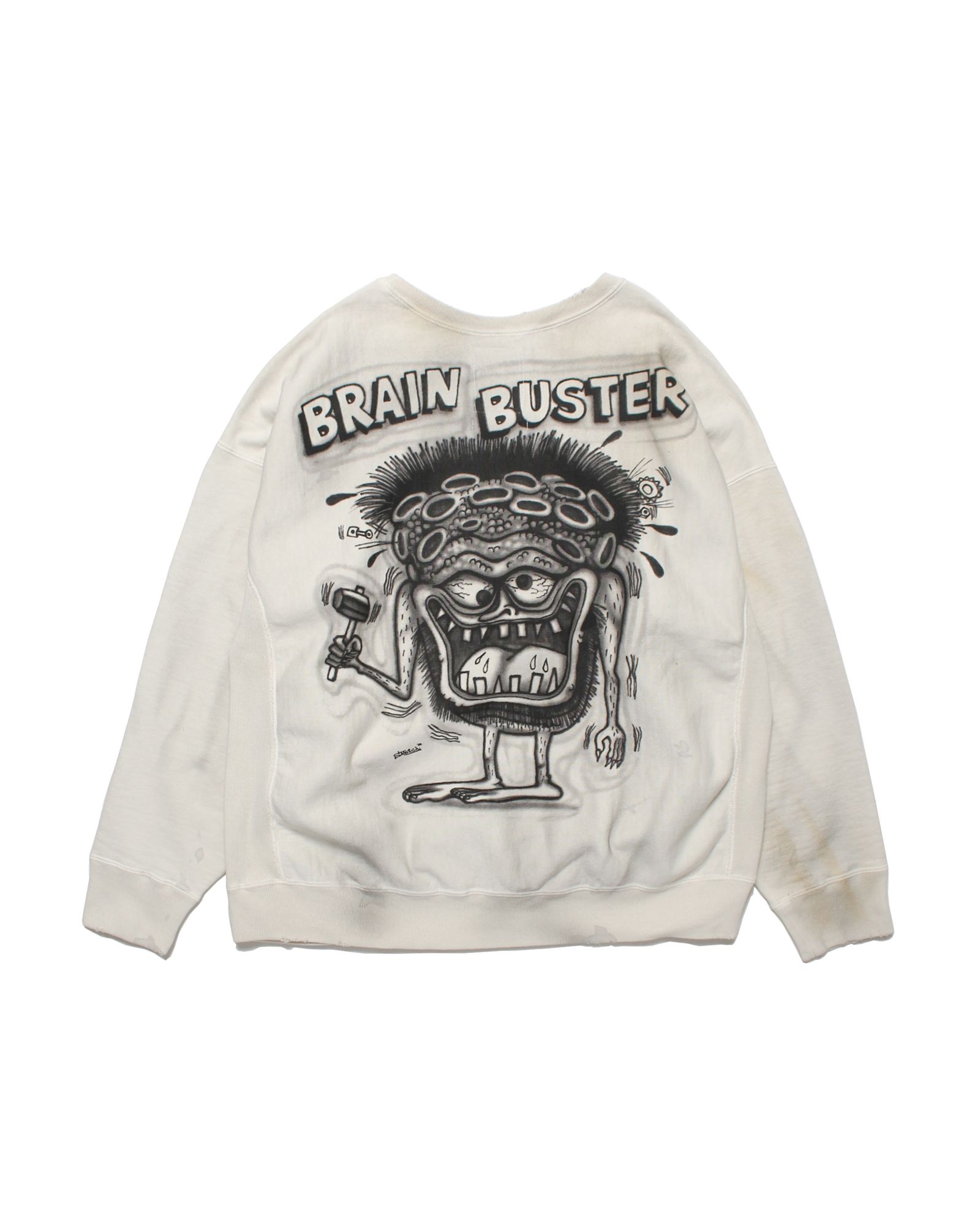 BOW WOW バウワウ SKETCH PAULIE SWEATSHIRTS(BW242-SPSS)WHITE A GING