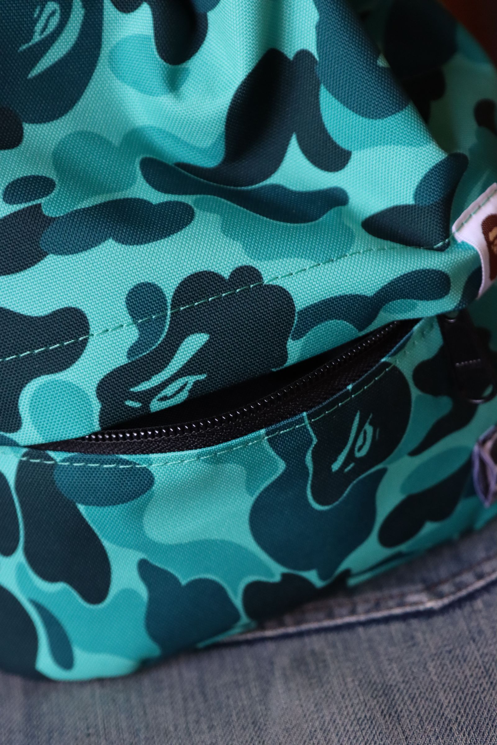 セントマイケル 24SS BAPE_ROPE SNAP BAG (SM-YS8-0000-C36)BLUE CAMO☆4月27日(木)発売！ -  FREE(フリー)