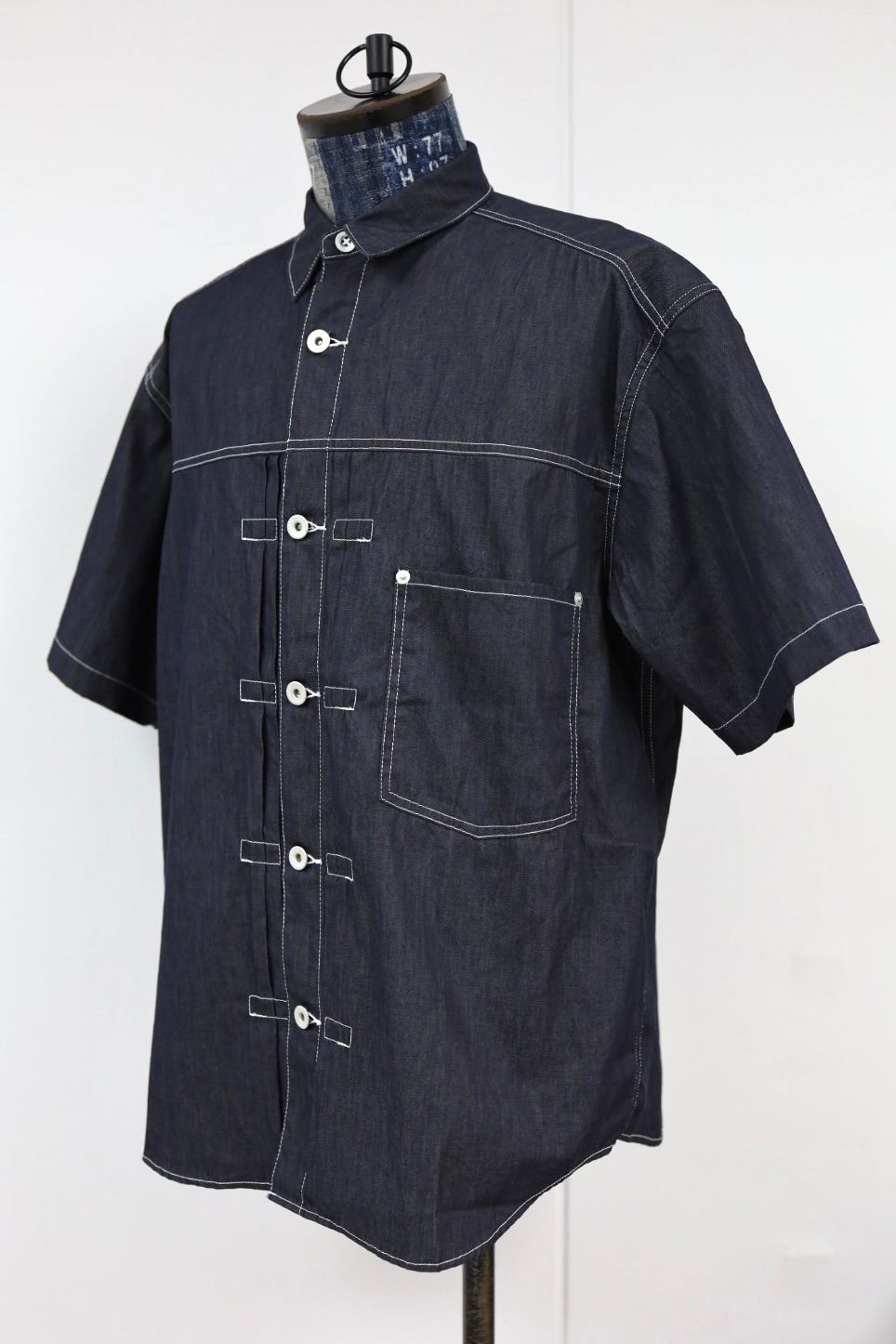 コムデギャルソンオム26SS 綿ライトオンスデニム半袖シャツ(HQ-B018-051)INDIGO☆4月3日(金)発売！