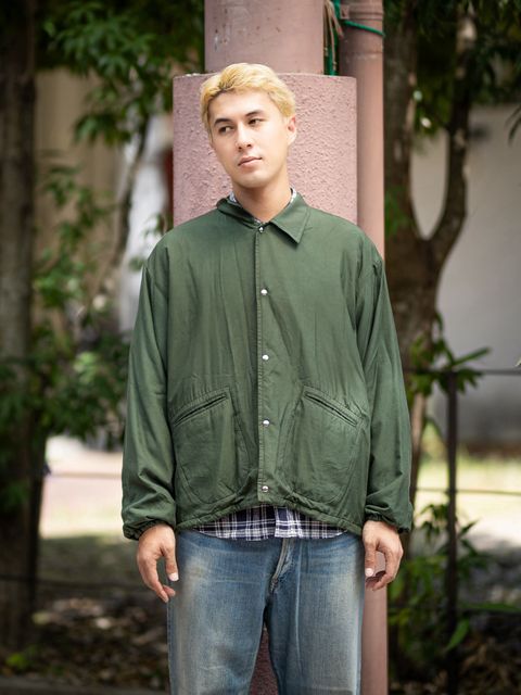 A.PRESSE 新作Vintage Washed Silk Taffeta Coach Jacket