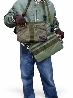 コムデギャルソンオム バッグ BRIEFING W-NAME REVERSIBLE SACOCHE(HR-K209-051)KHAKI×KHAKI☆10月2日(金)発売！
