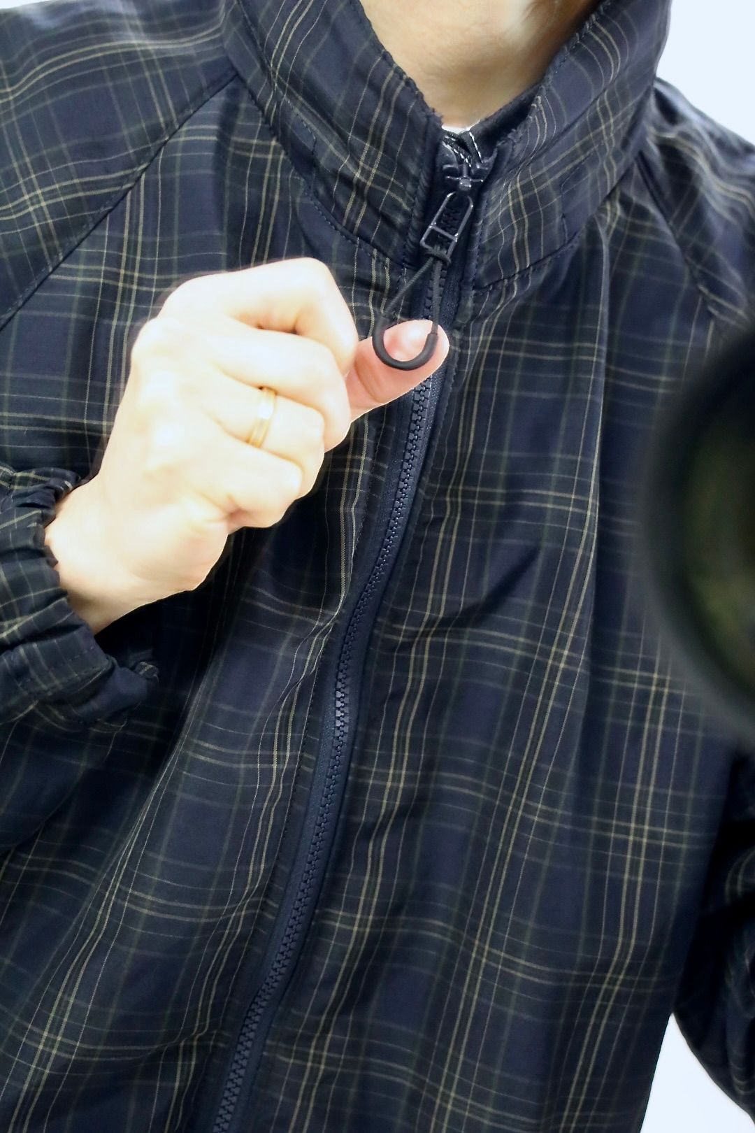 COMME des GARCONS HOMME 26SS エステルラミーチェックブルゾンスタイル