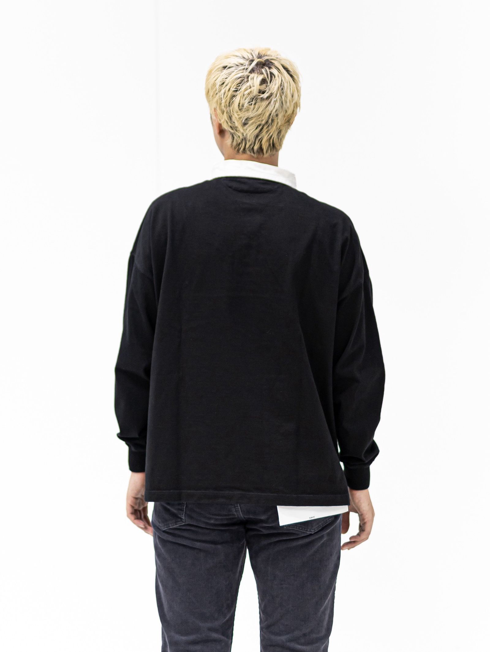 セントマイケル 26AW SAINT LIFE_LS POLO SHIRT (SM-MK1-0000-023) BLACK☆9月19日(土)発売！