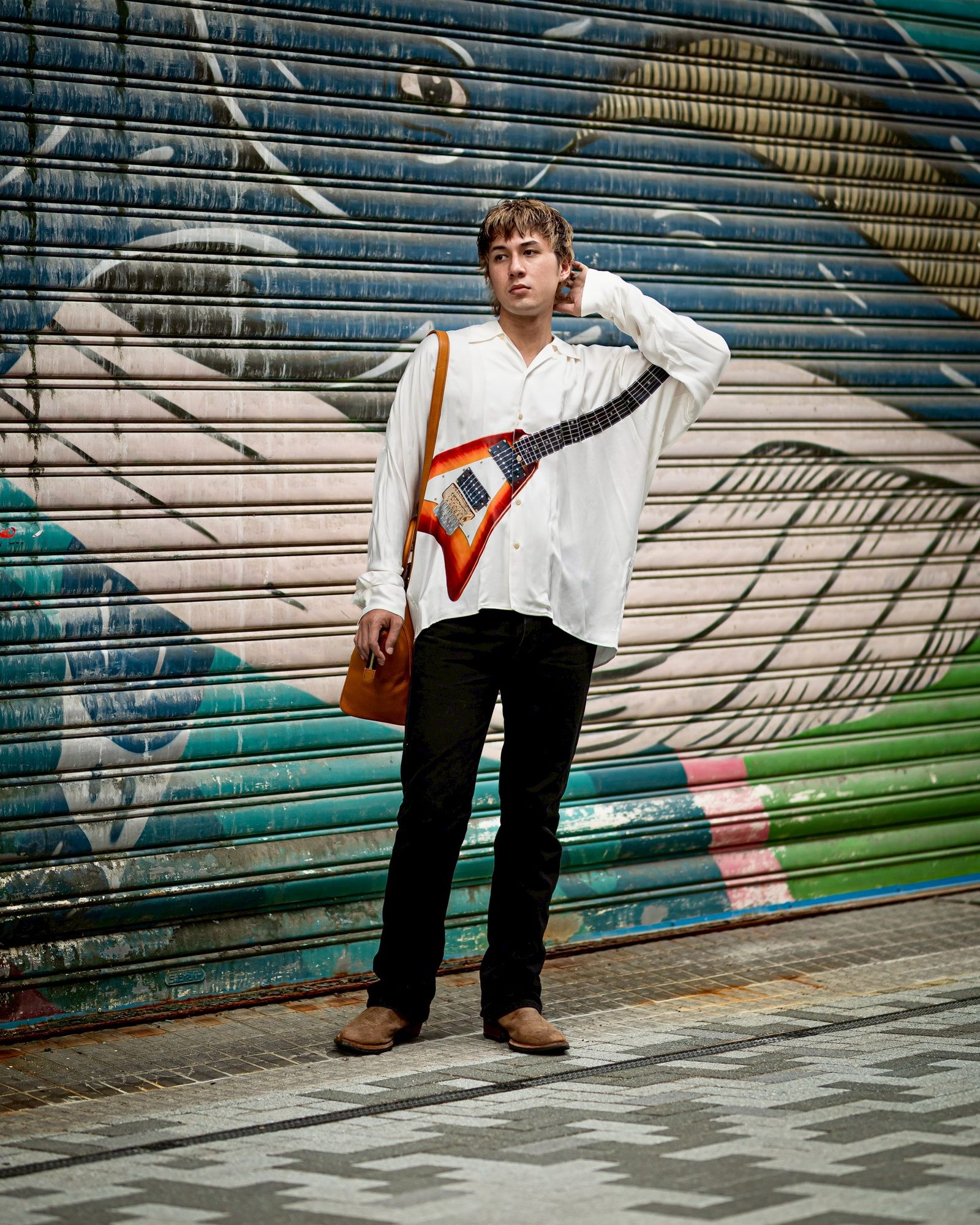 doublet ダブレット26AW AIR GUITAR SHIRT (26AW19SH177)WHITE☆7月11日(土)発売！