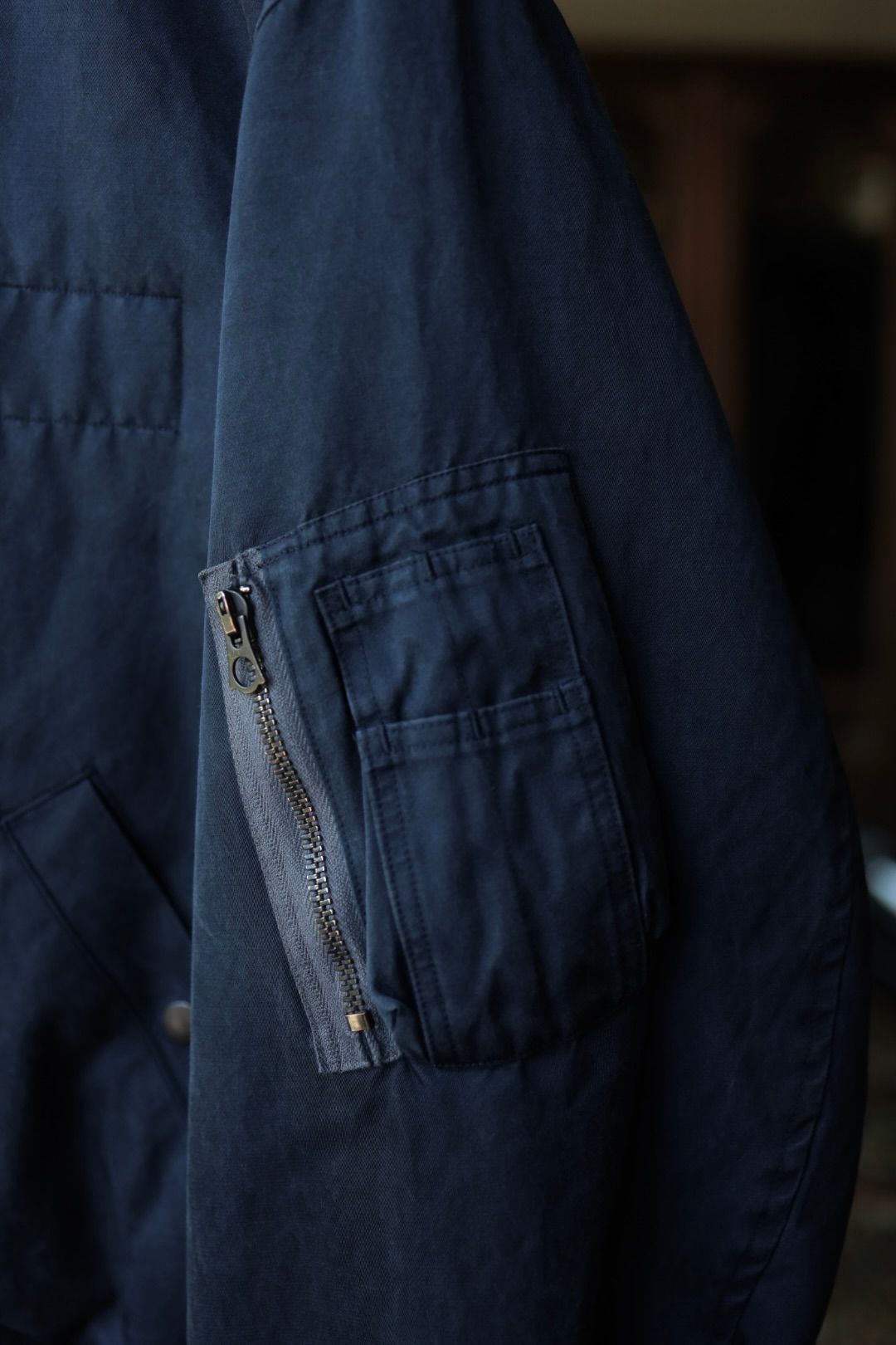 アプレッセ 2025 STYLE2 Vintage Silk Flight Jacket(25AAP-01-26)NAVY☆10月25日(土)発売!