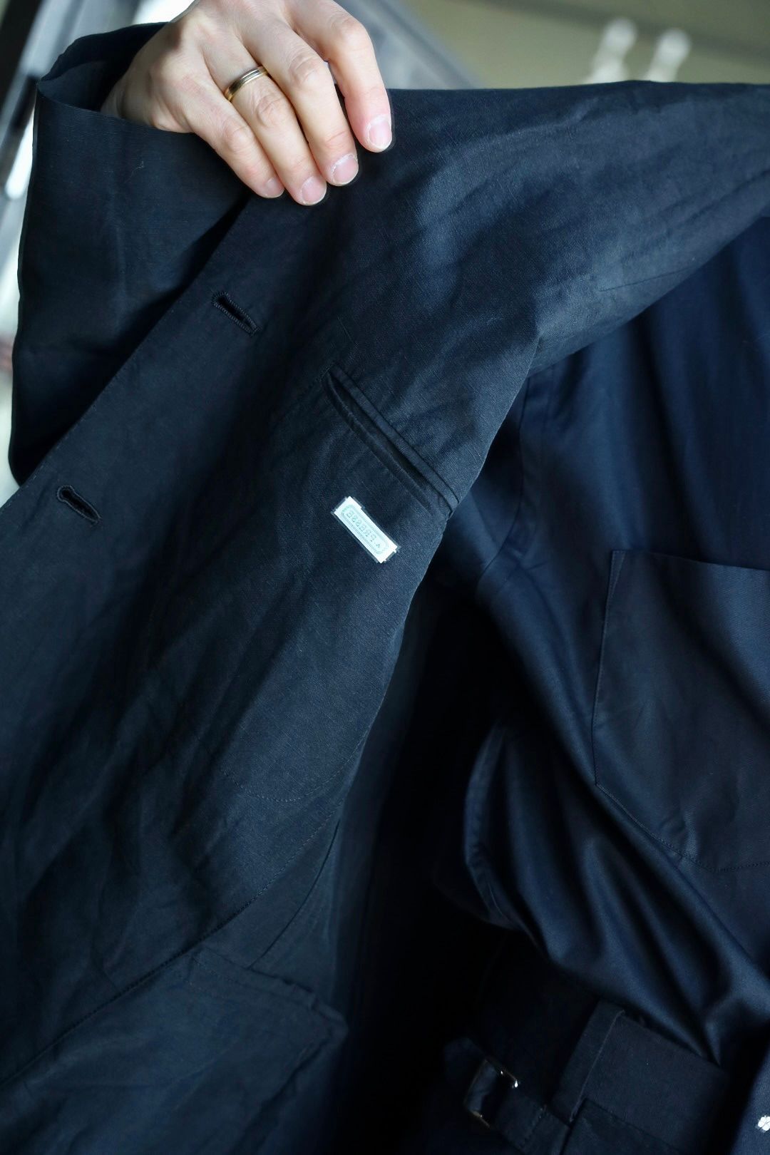 A.PRESSE 25SS Silk Linen Jacketスタイル2025.3.23.