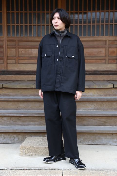 Graphpaper2020AW 新作Double Cloth Peach Trucker Jacket style.2020.11.28.