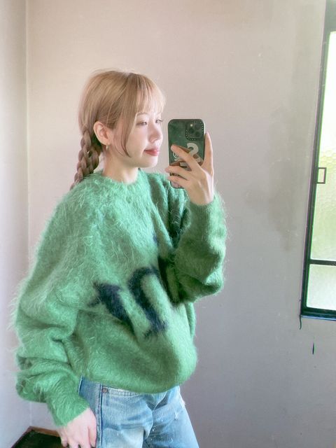 セントマイケル23AW 新作モヘアニット style.2023.10.19