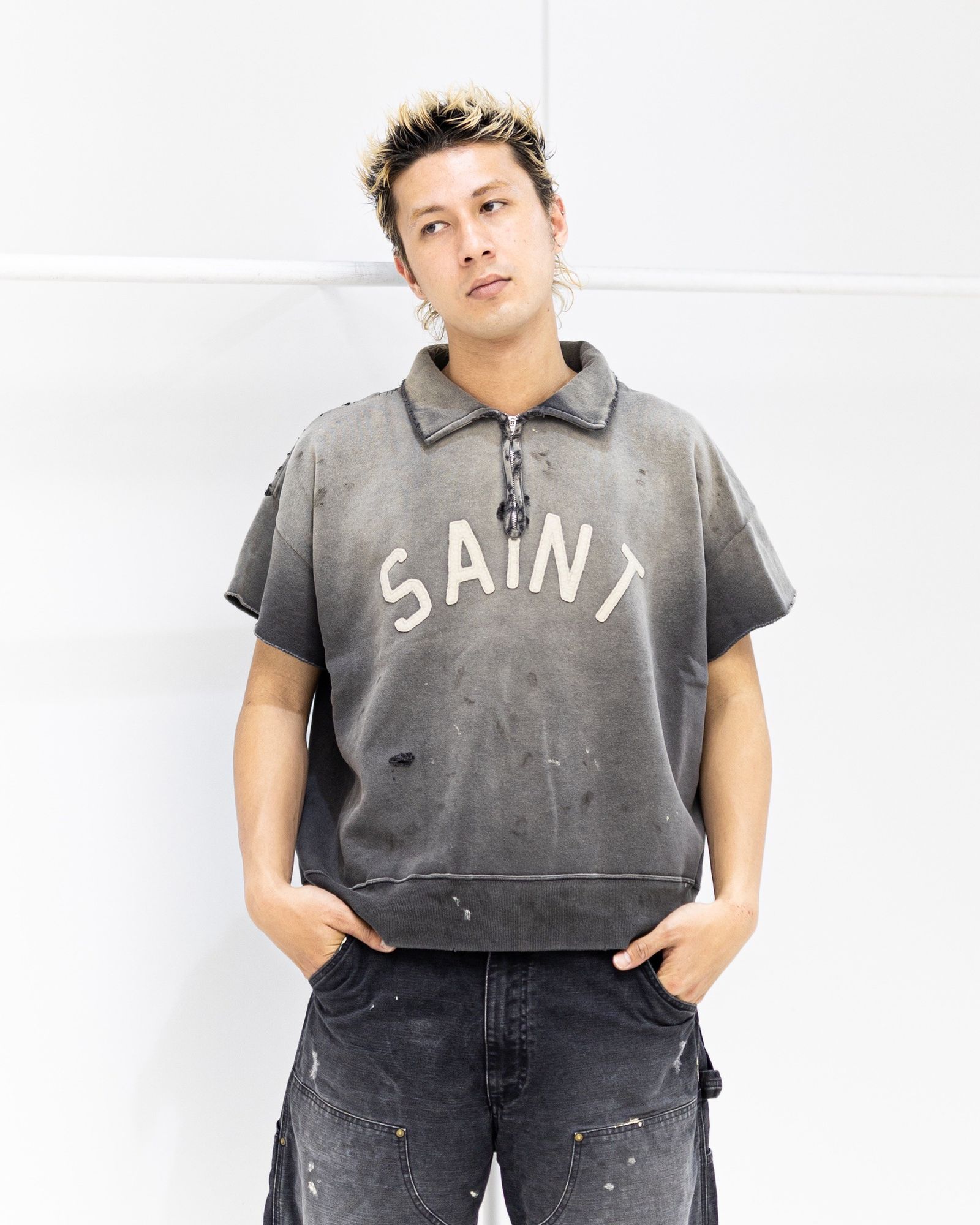 SAINT Mxxxxxx SAINT HALF ZIP SWEAT スタイル！