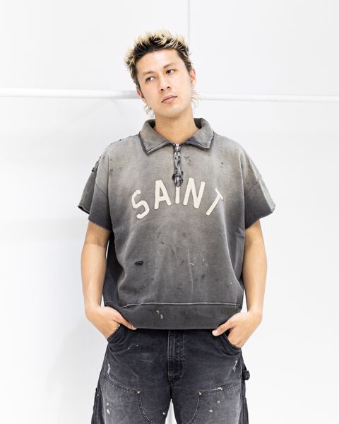 SAINT Mxxxxxx SAINT HALF ZIP SWEAT スタイル！