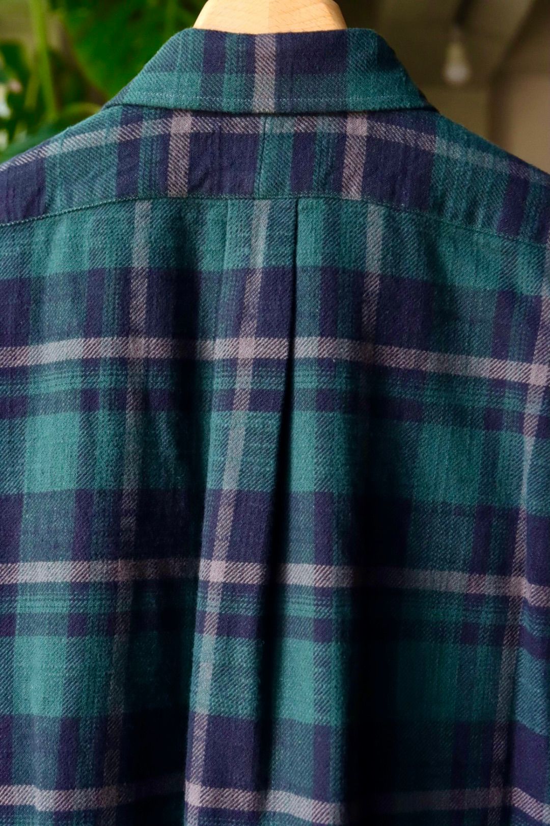 セダンオールパーパスFW23 Twill Plaid Big BD Shirt (SD23F-SH03)Green Plaid