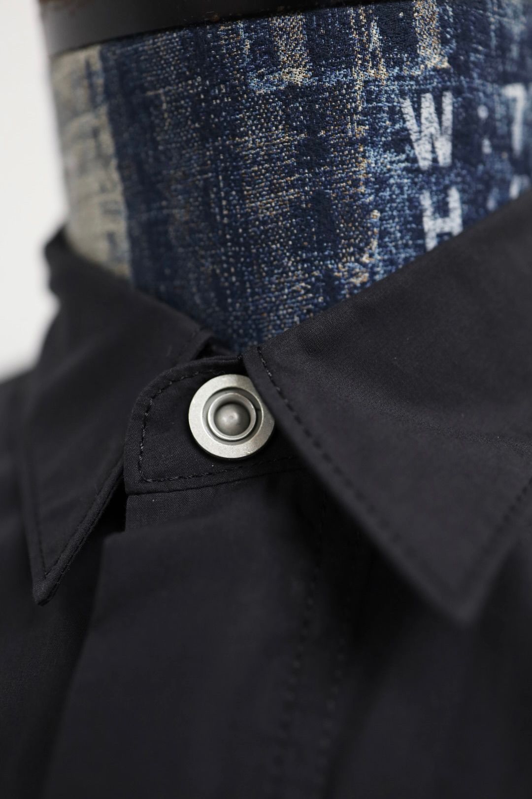 コムデギャルソンオム26SS 綿タイプライタージップアップシャツ(HQ-B002-051)BLACK☆2月6日(金)発売