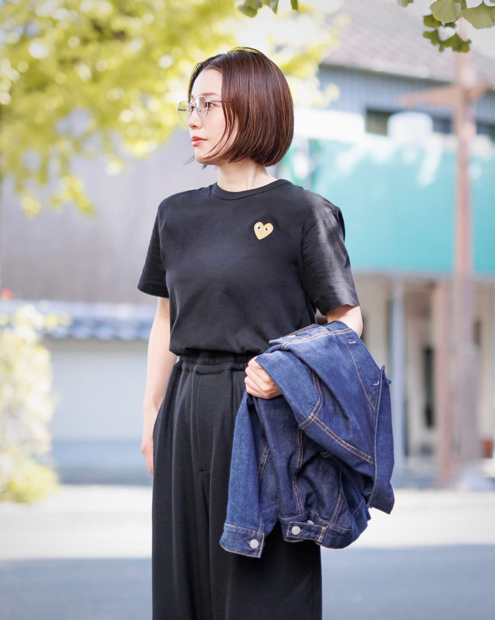 PLAY COMME des GARCONS ワンポイントTシャツ style.2024.11.10