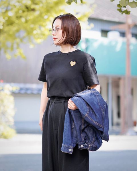 PLAY COMME des GARCONS  ワンポイントTシャツ style.2024.11.10