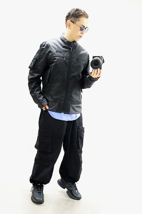 eYe JUNYA WATANABE MAN アイジュンヤワタナベマン 26SS THE NORTH FACE Wネーム ナイロンライダースジャケットスタイル