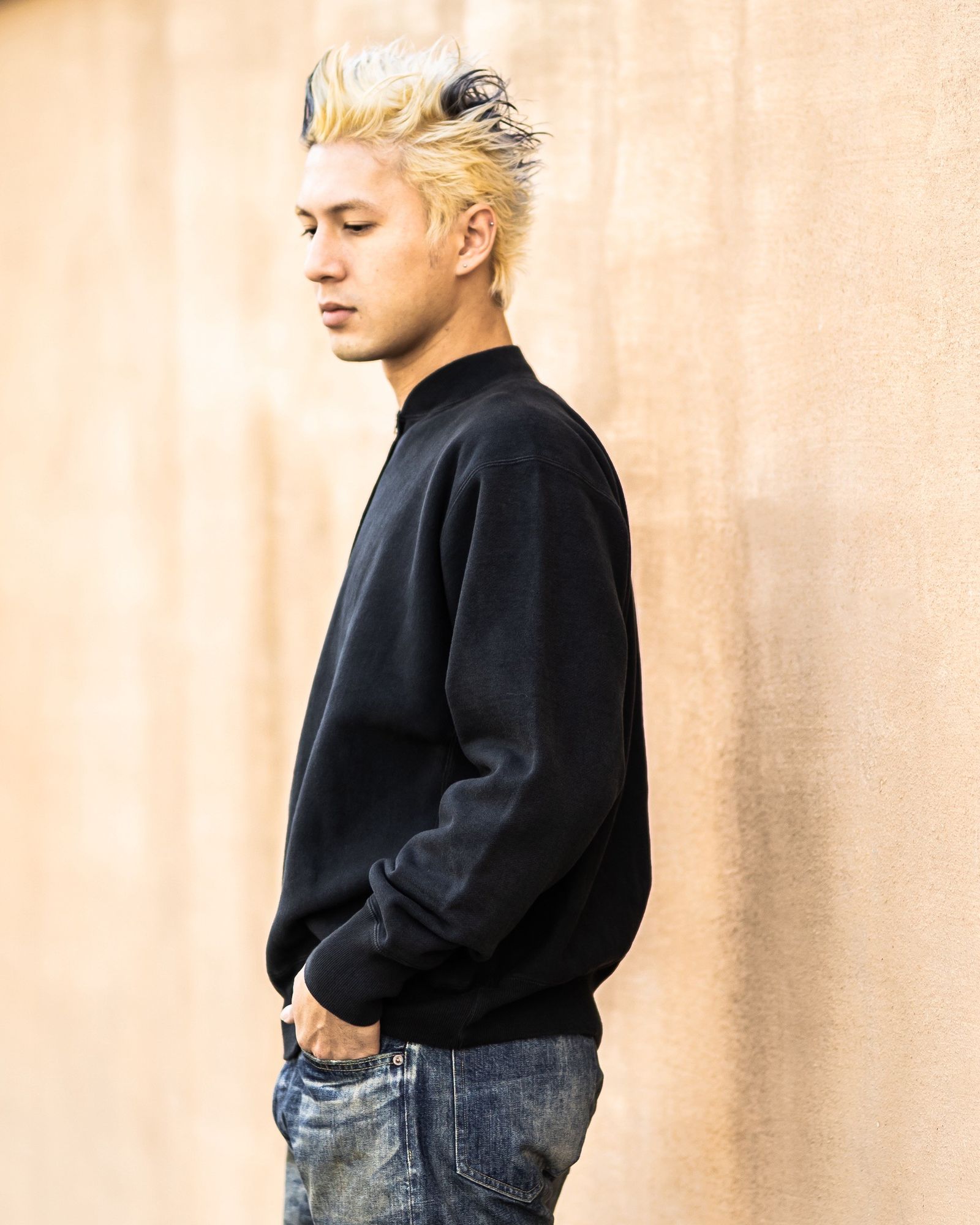アプレッセ 2026 STYLE1 Vintage Half Zip Rib Collar Sweatshirt(26SAP-05-11)BLACK☆12月13日(土)発売！