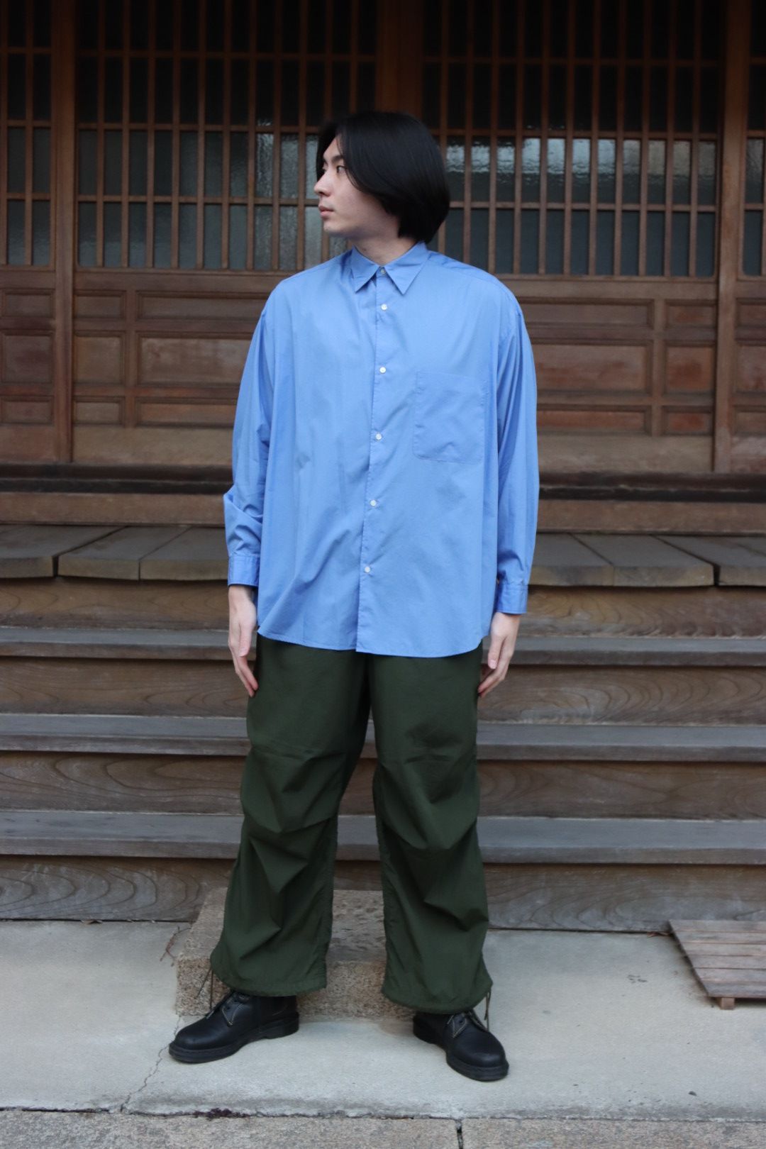 Graphpaper 22SS Broad L/S Oversized Regular Collar Shirt