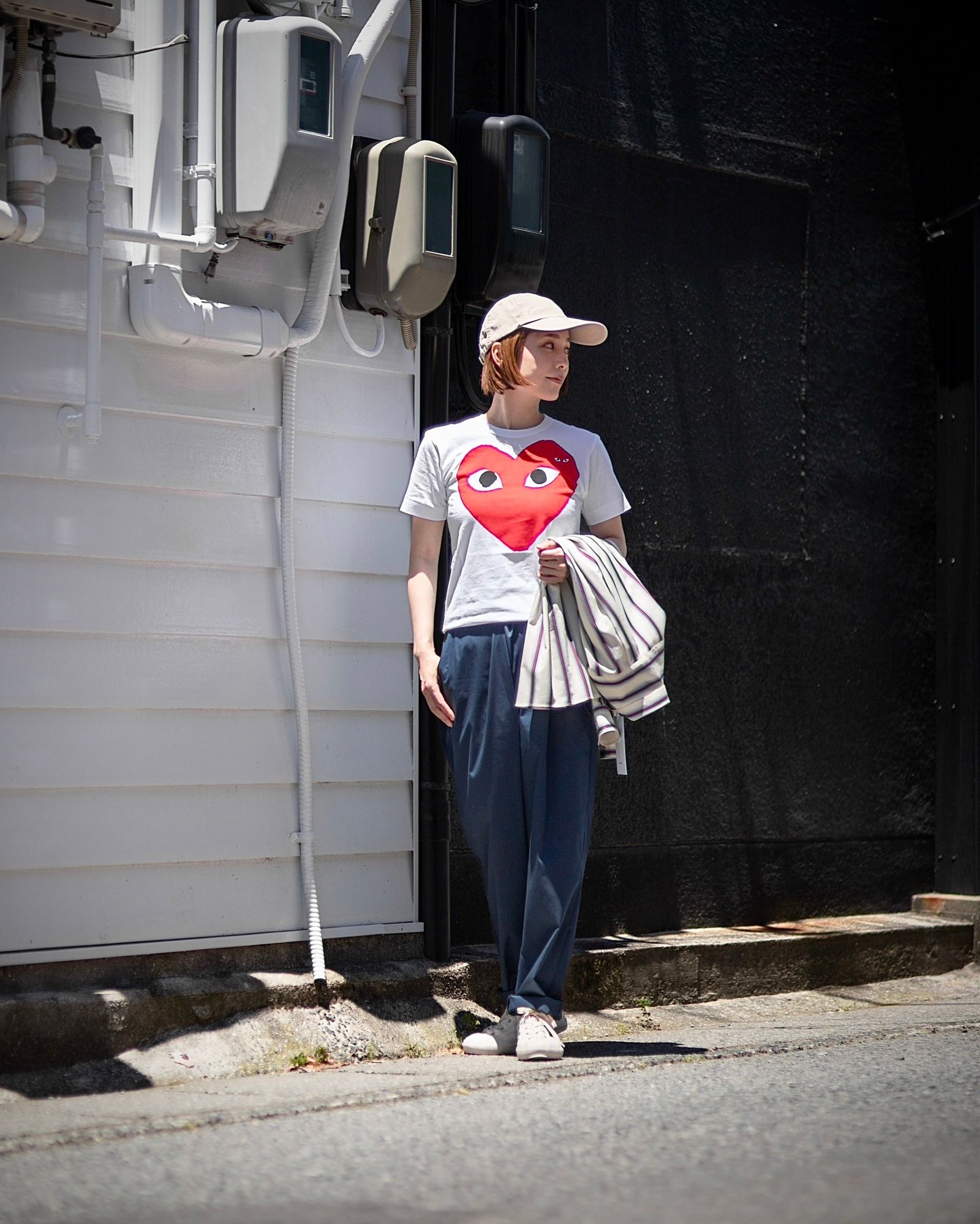 PLAY COMME des GARCONS  RED HEART Tシャツ style.2024.06.18