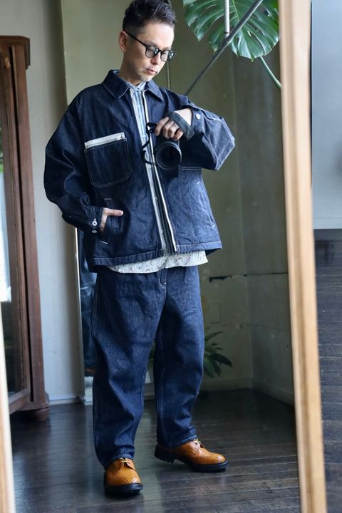 COMME des GARCONS HOMME ジップアップデニムジャケットスタイル2025.4 